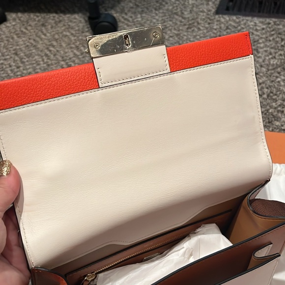 NWT MCM Calfskin Orange and Black Tiger Print Crossbody Bag w/ dustbag - Picture 10 of 10